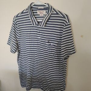 Original Penguin Men SZ:XXL Striped Golf Short Sleeve Shirt Heritage Slim Fit..